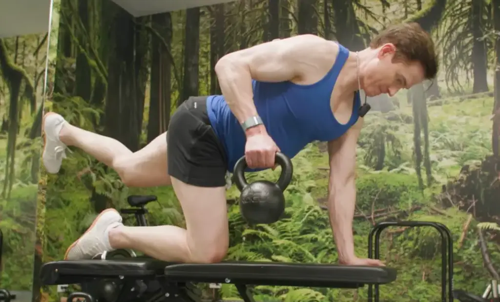 He exercises for 90 minutes (YouTube/Bryan Johnson)