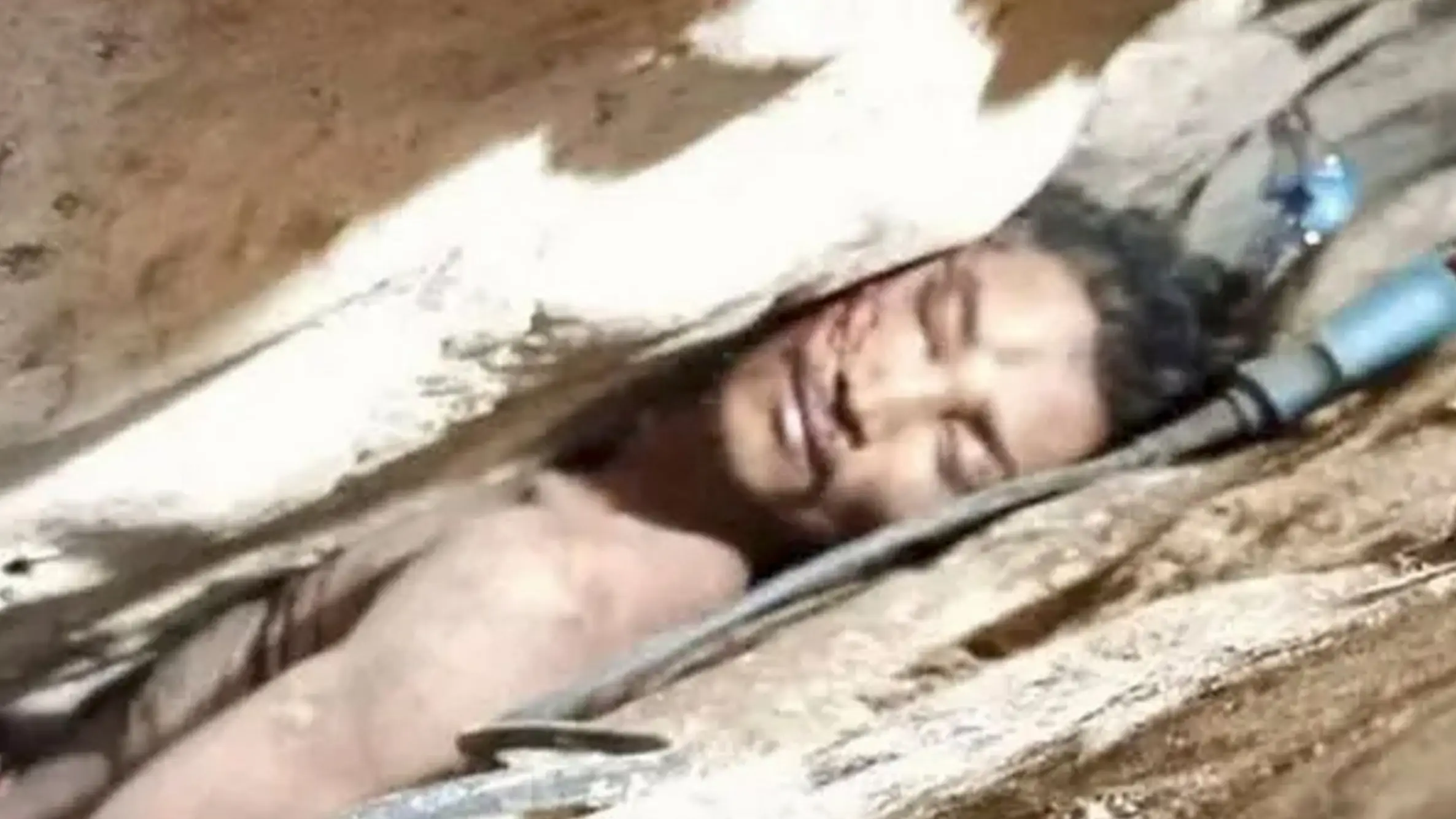 Sum Bora was found wedged into a tiny crevice inside the cave (Police Handout)