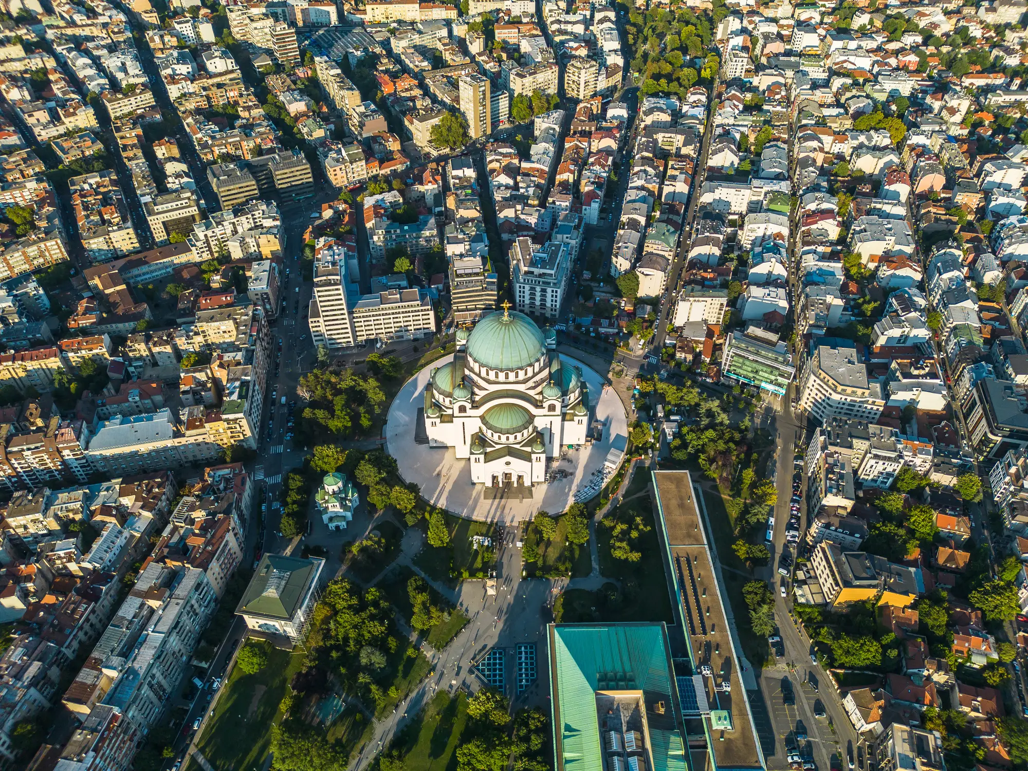 Shy stayed in the centre of Belgrade (Getty Images)