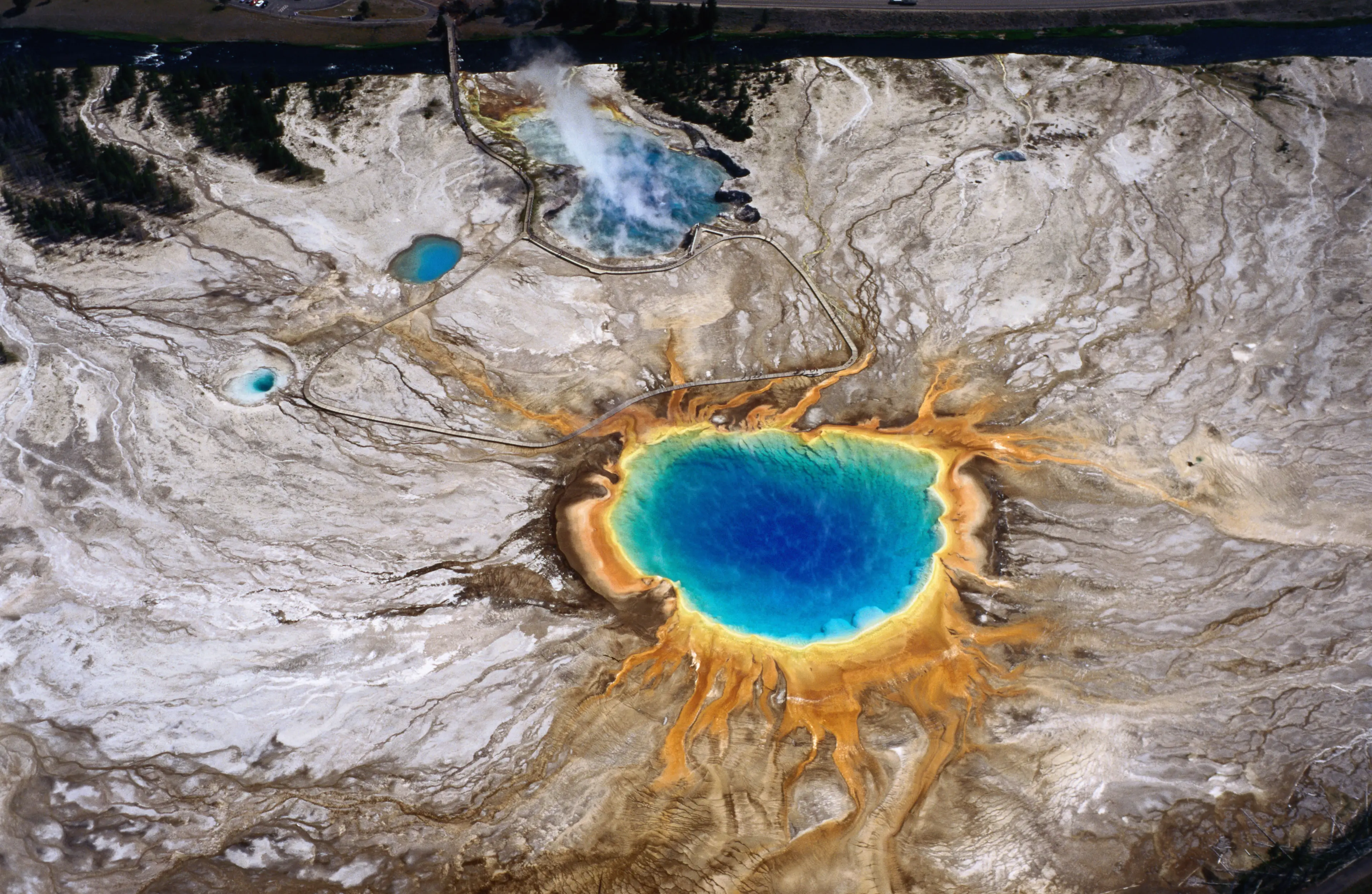 The Grand Prismatic Spring at Yellowstone National Park. (Getty Stock)