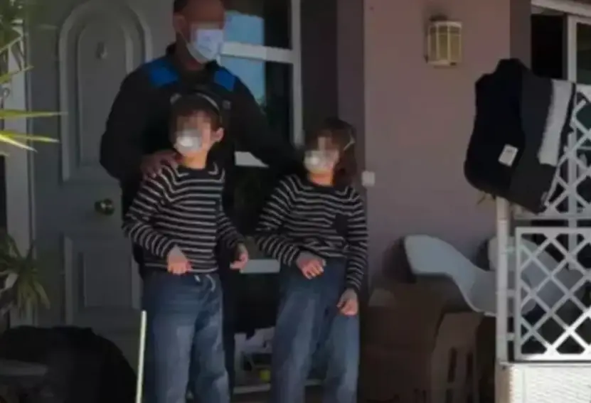 Two twins, who are now aged nine, and their 11-year-old sibling were rescued from the home last year (Police Handout)