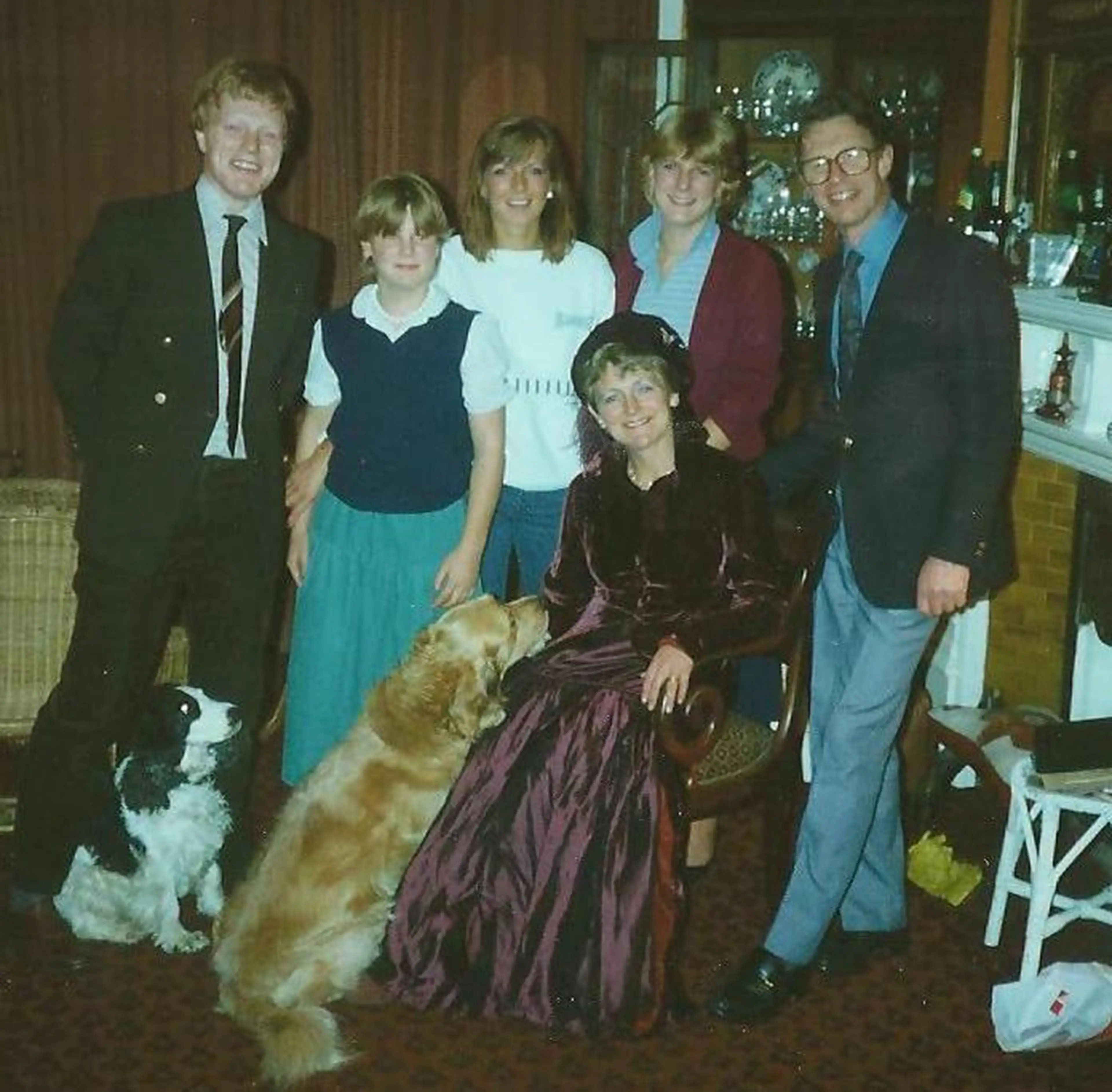 Suzy Lamplugh (third left) with her siblings (Family Handout/PA)