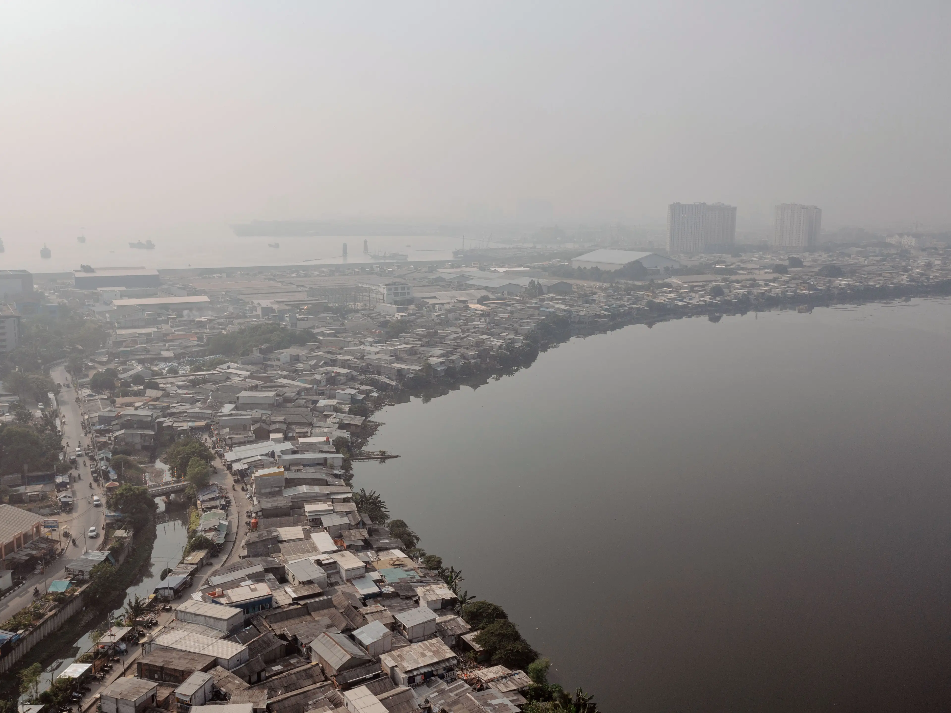 It's not just happening in the US, other cities around the world are sinking at an alarming rate (Muhammad Fadli/Bloomberg via Getty Images)