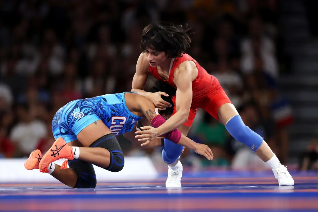 She did everything she could to drop the pounds in time for the final weigh-in. (Sarah Stier/Getty Images)