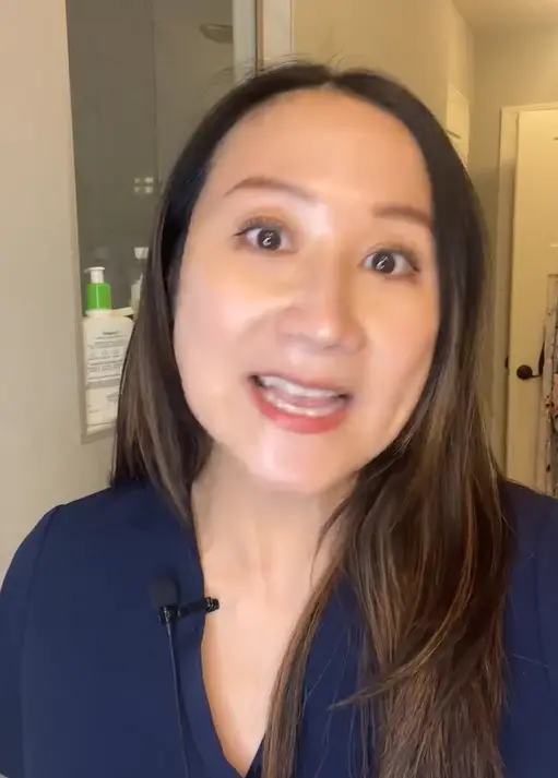 Dr Jenny Liu doesn't believe in hair training. TikTok/ @drjennyliu