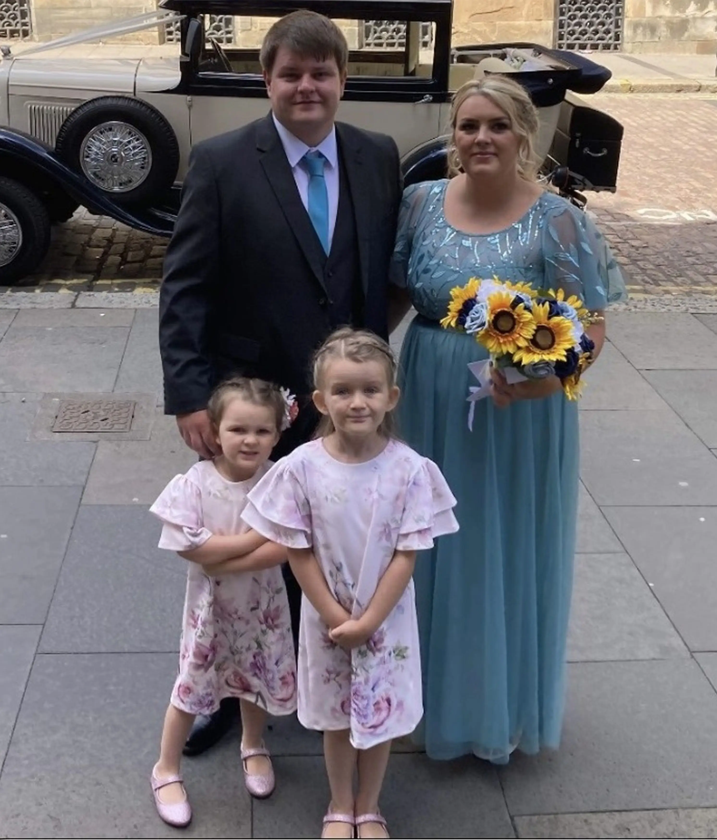 Lisa spotted the face in her sauce.