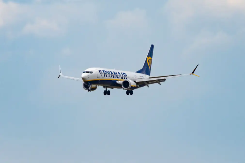 A Ryanair plane (Nicolas Economou/NurPhoto via Getty Images)