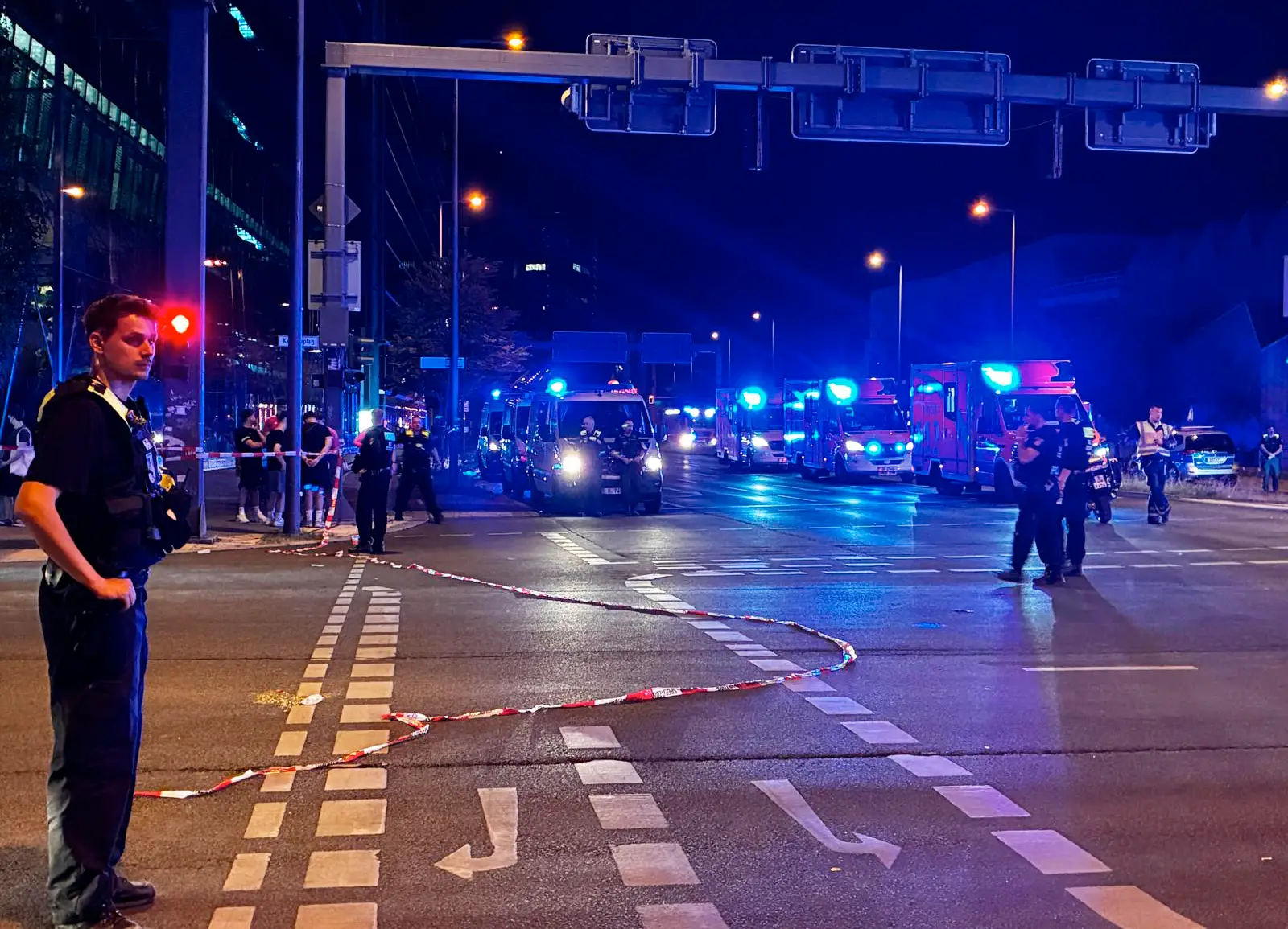 Several people have been injured after a vehicle drove into a crowd at Berlin Pride (Antoine LAMBROSCHINI / AFP via Getty Images)