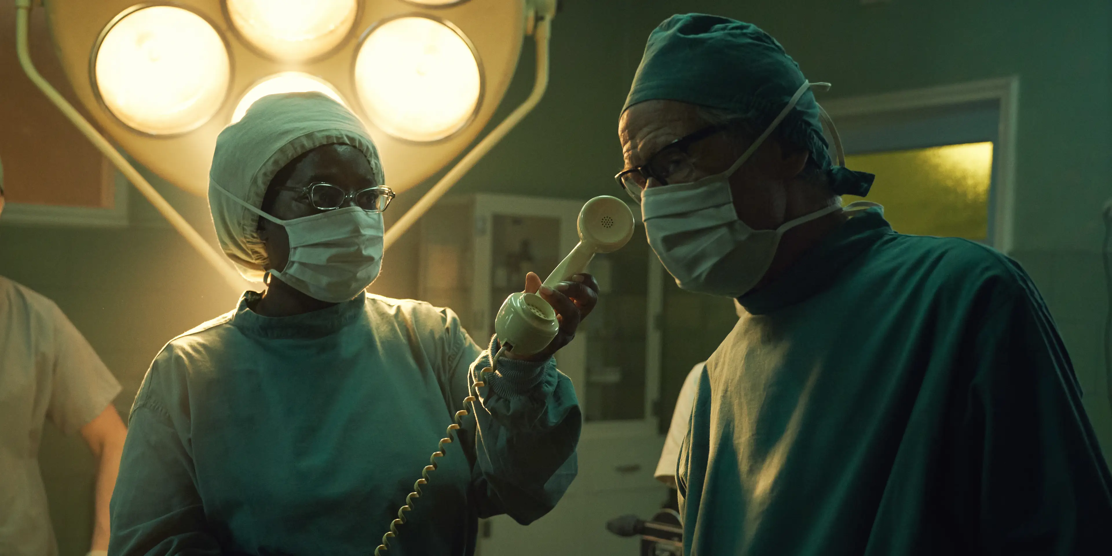 The nature of the Joy meant the actors were required to film multiple medical scenes (Netflix)