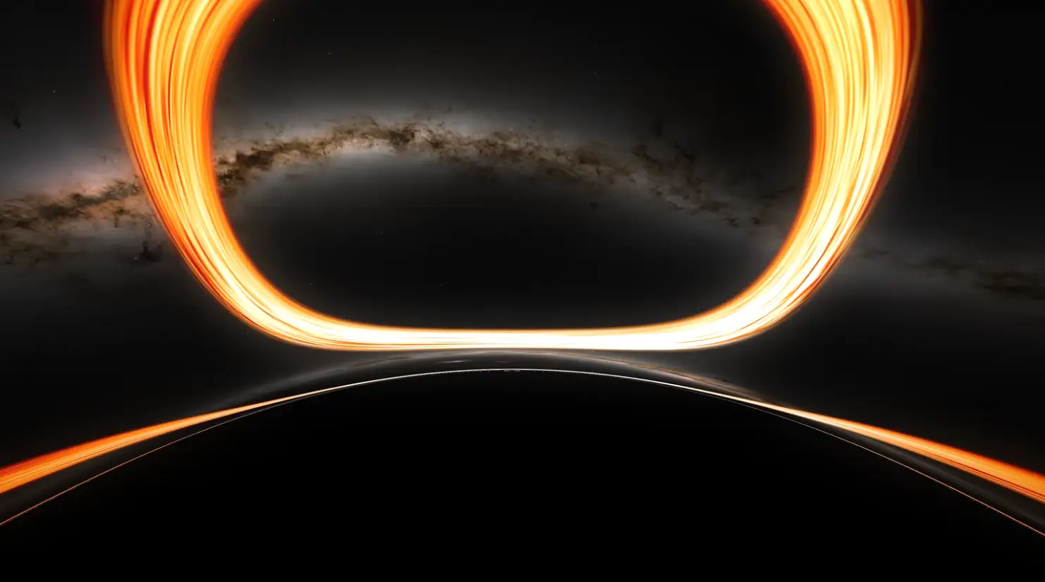 Everything looks warped and becomes distant once you get sucked in. (NASA)