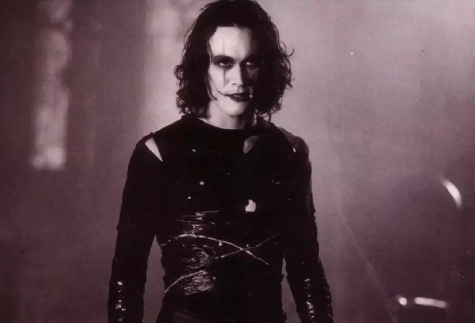Brandon Lee in his final role in The Crow (Miramax Films)