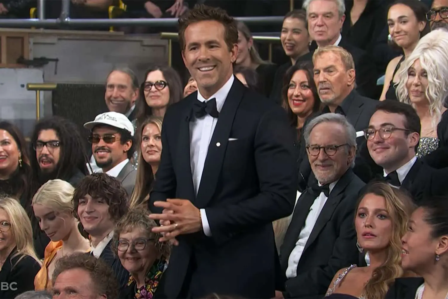 Though some laughed, Reynolds' joke didn't hit home for many (NBC)