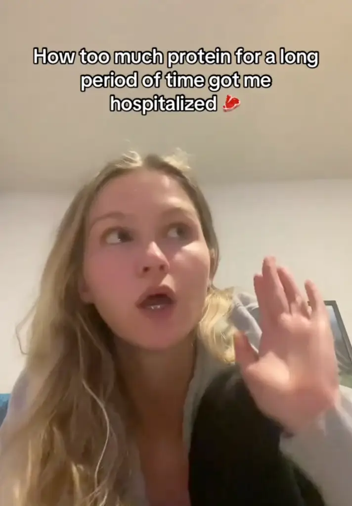 Kidney stones can be caused by eating too much animal meat (TikTok/evecatherine.r)