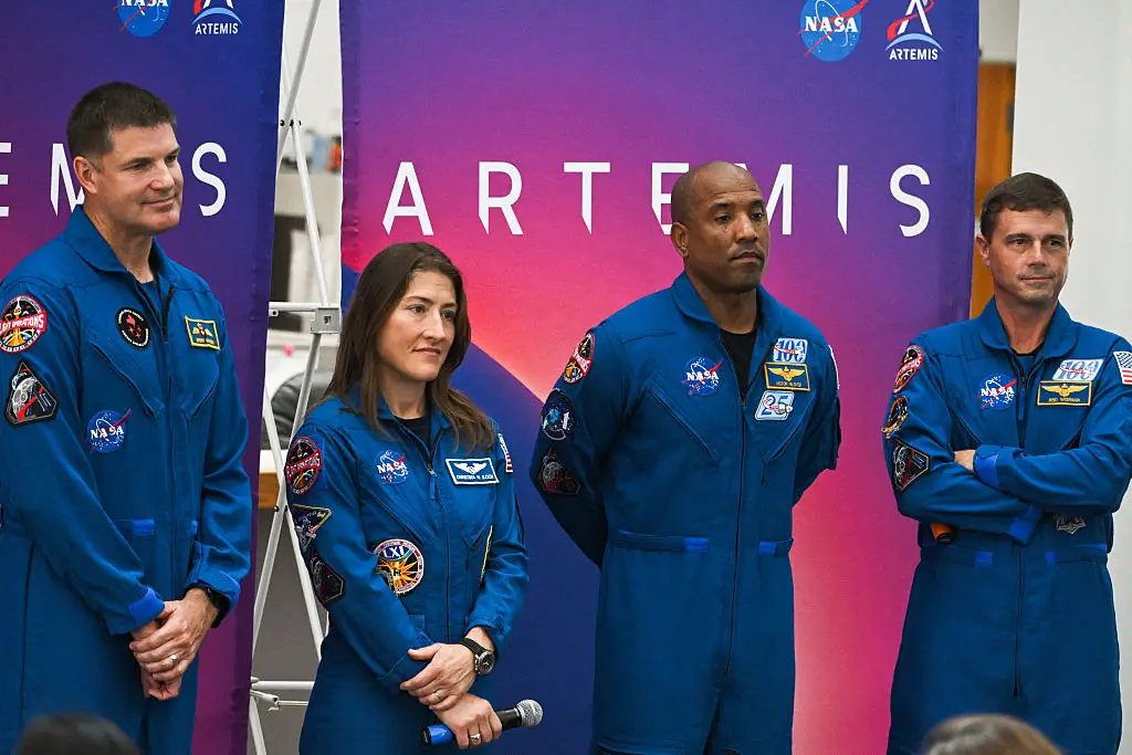 The team of astronauts heading on humanity's longest ever trip (CHANDAN KHANNA/AFP via Getty Images)