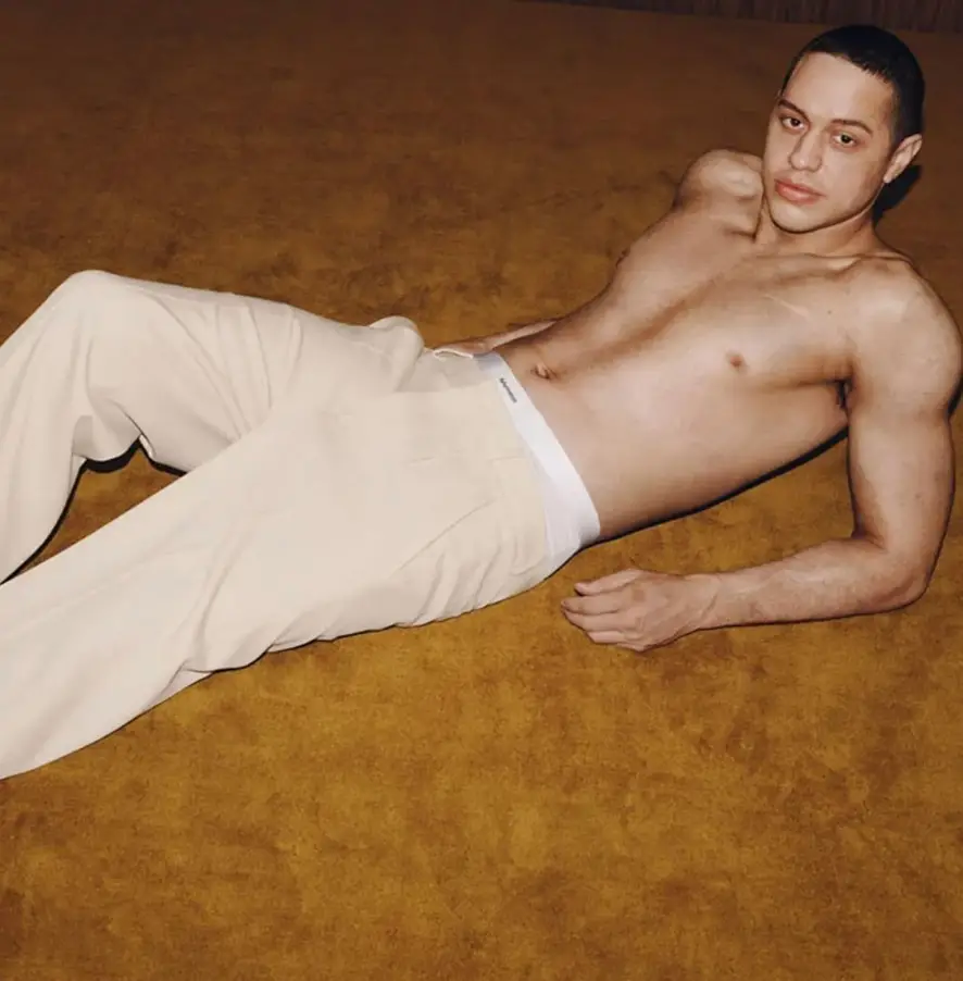 The funnyman looks unrecognisable with bare skin in his Valentine's Day campaign (Reformation)