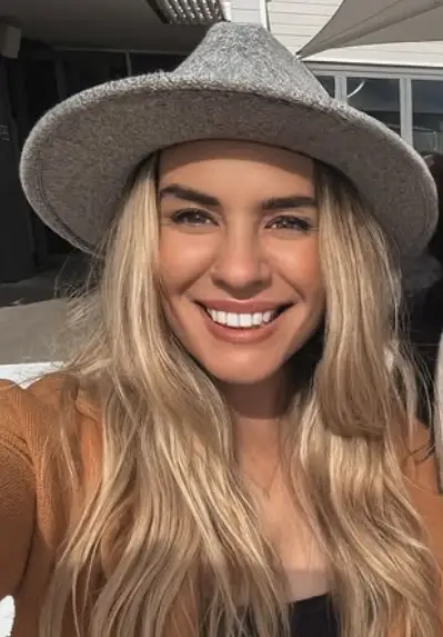 Lucy Banks says her 'friends' outed her new career to her son (Instagram/@imlucybanks)