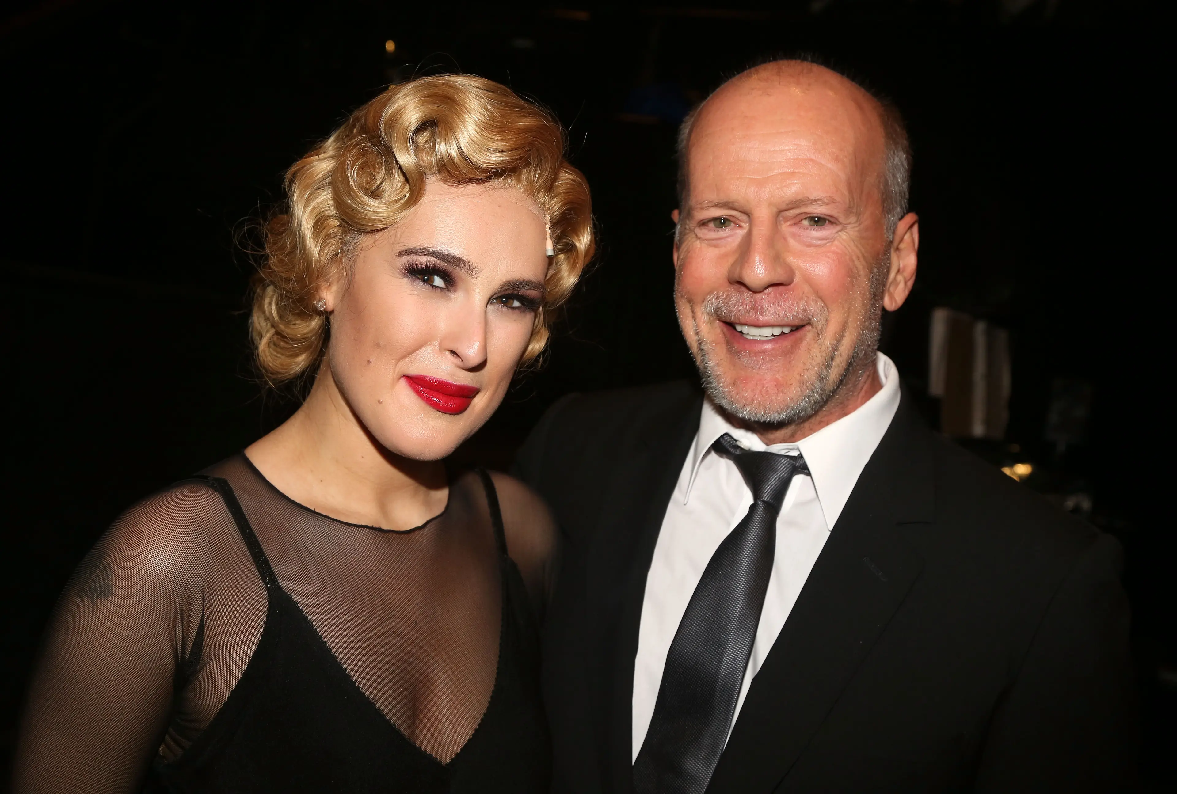Bruce Willis and his daughter Rumer pictured together in 2015 (Bruce Glikas/FilmMagic)