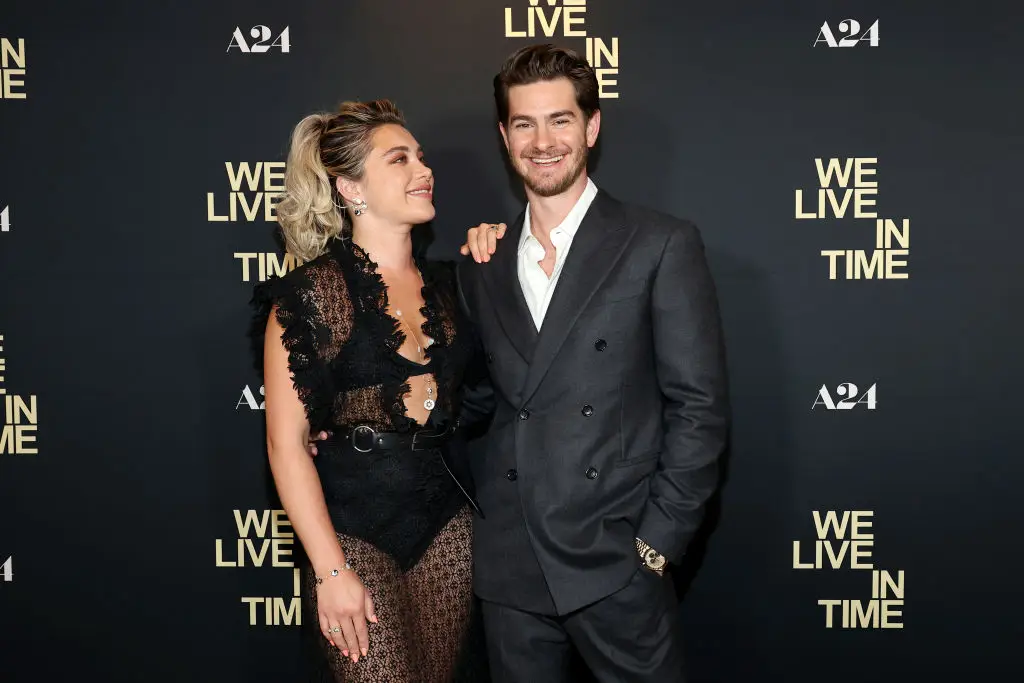 Andrew Garfield revealed something about an intimate scene with his co-star Florence Pugh (Marleen Moise/Getty Images)