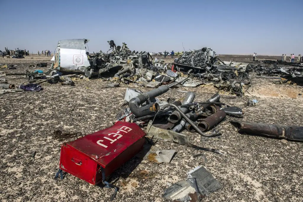 The flight crashed in Egypt's Sinai peninsula (KHALED DESOUKI / AFP) 