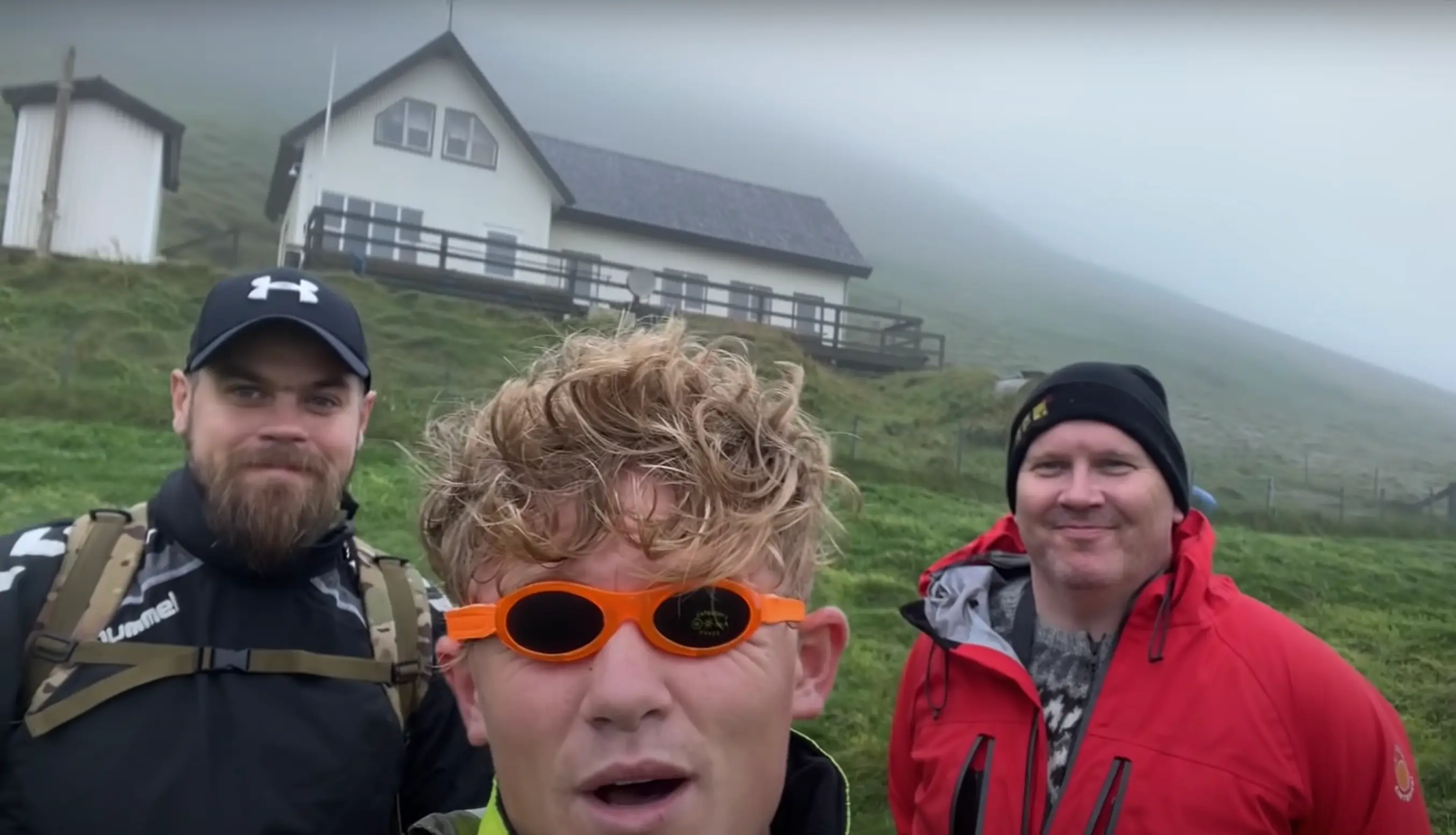 The island was inhabited by bird scientists in the past. (YouTube/Ryan Trahan)