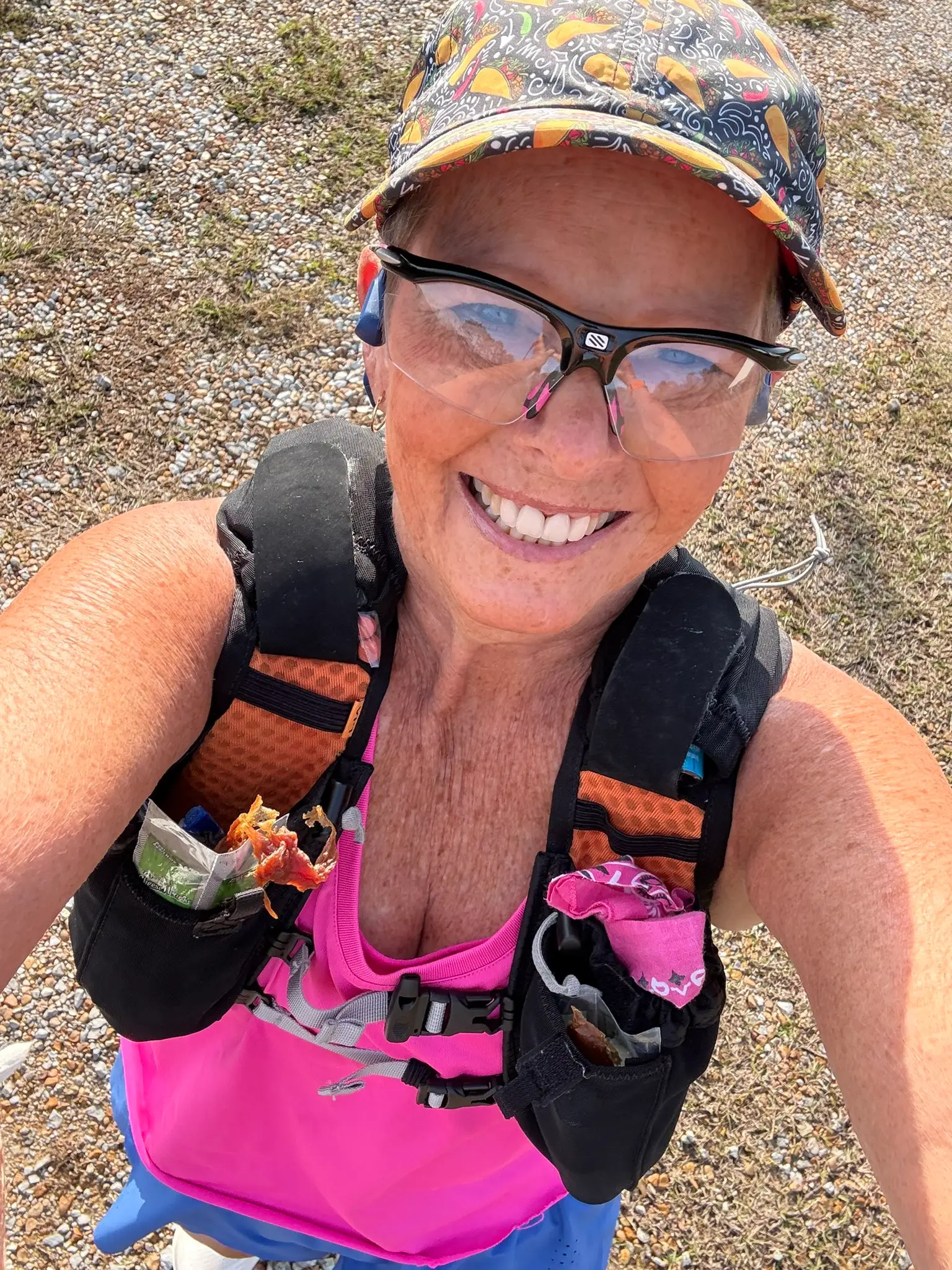 Long distance runner Melinda was folding boxes after moving house when she got a cut on her hand (X/@‌MelindaHoward4)