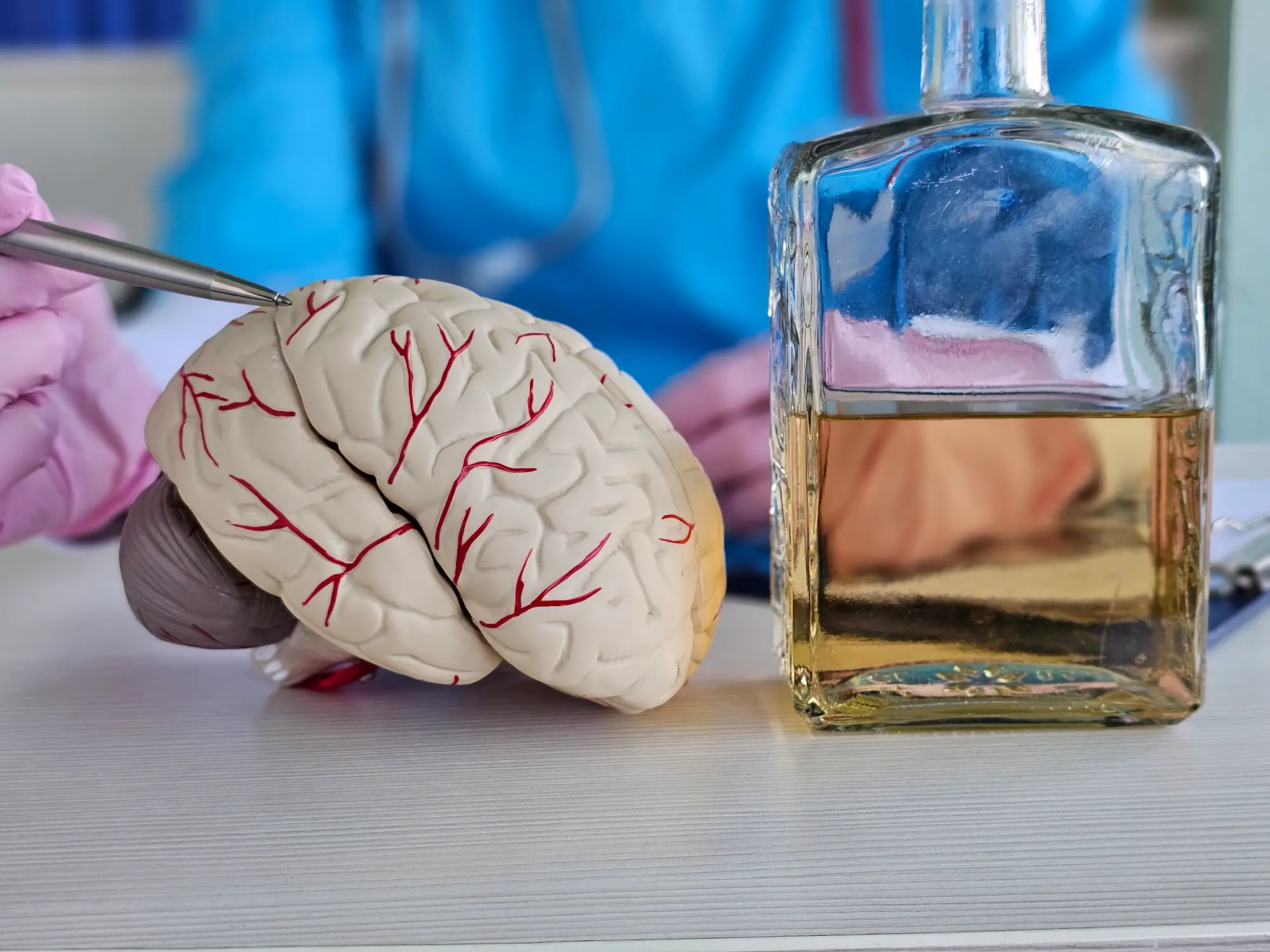 Alcohol will change the way your brain works, which is how an addiction can develop (Getty Stock Photo)
