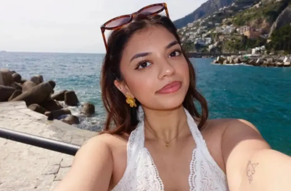 Malaika Chitre was killed after the train struck her and Navam Kaul on Sunday (TikTok)
