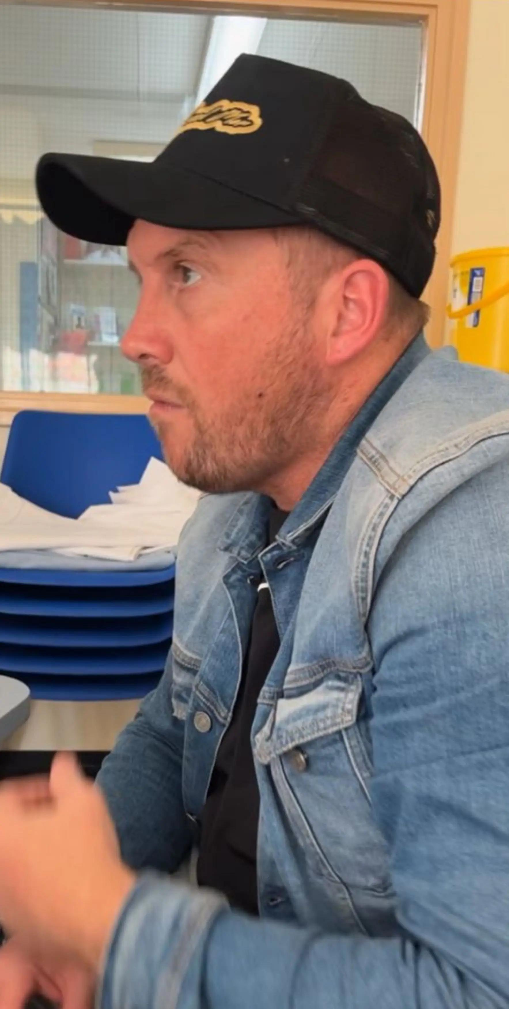 Simon had decided to grow a beard to cover the spot after noticing it (Kennedy News and Media)