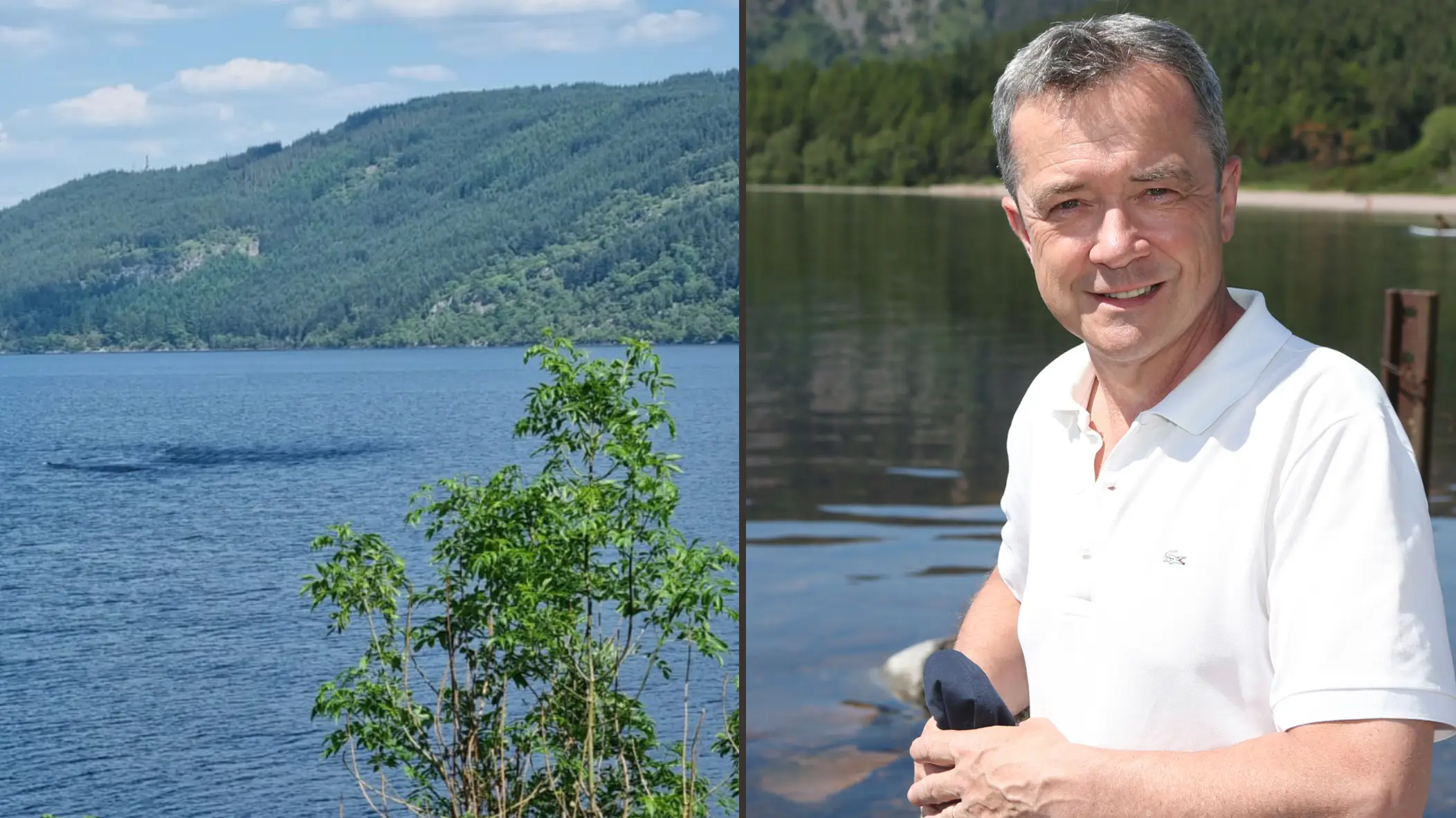 Loch Ness tourist spots a 'huge dark shape' making waves in the waters