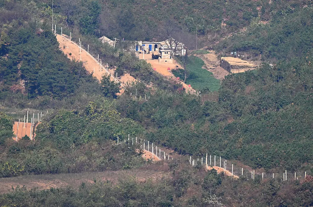 Tensions have been rising since a landmine explosion around the Korean DMZ wounded three South Korean soldiers (Jung Yeon-je / AFP via Getty Images)