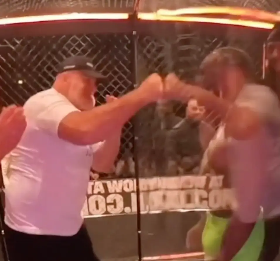 John Fury lost it with KSI in the cage.