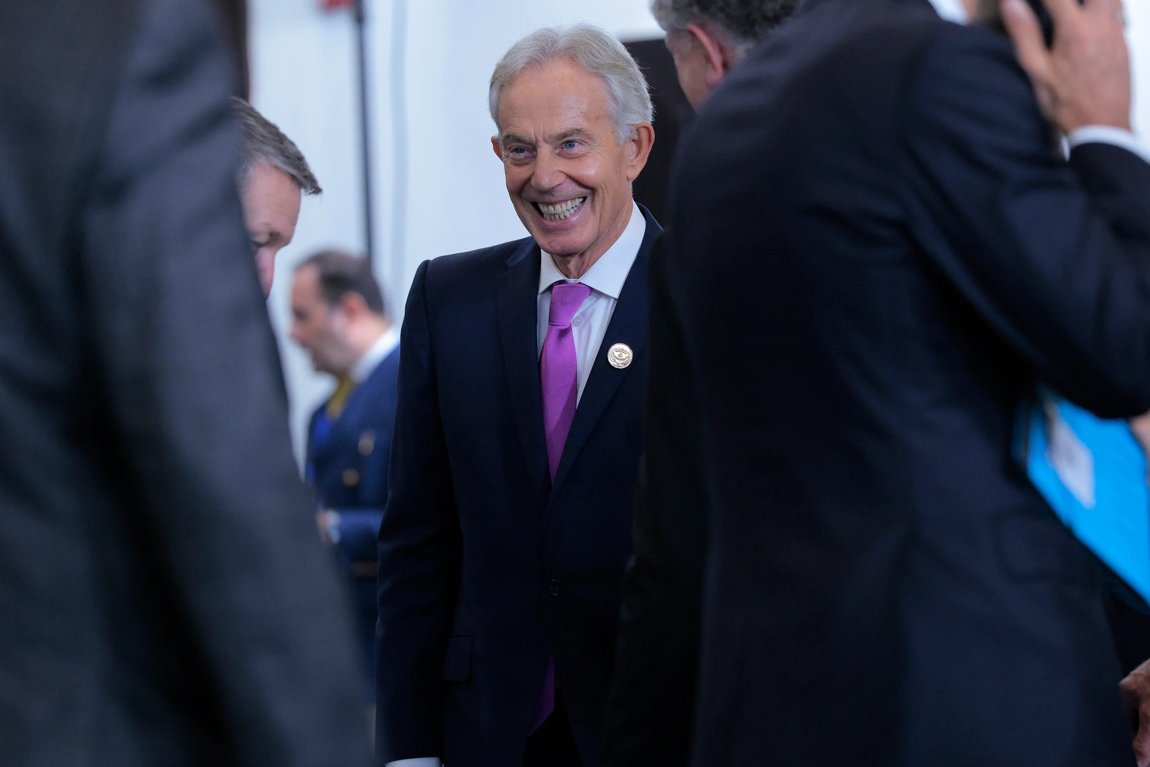 Former UK PM Tony Blair's name appears several times (Chip Somodevilla/Getty Images)