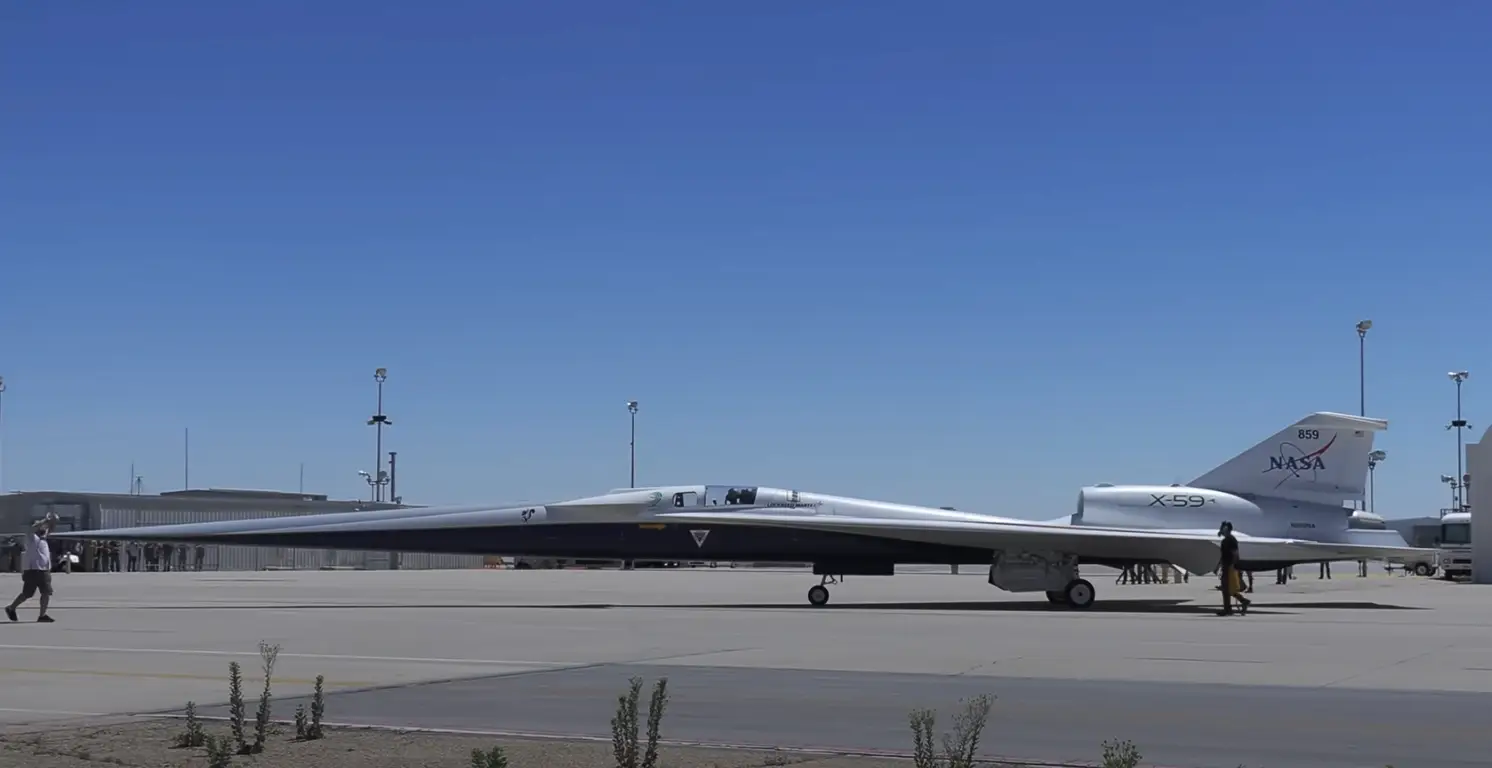 The plane has been undergoing taxi tests on the runway (NASA)