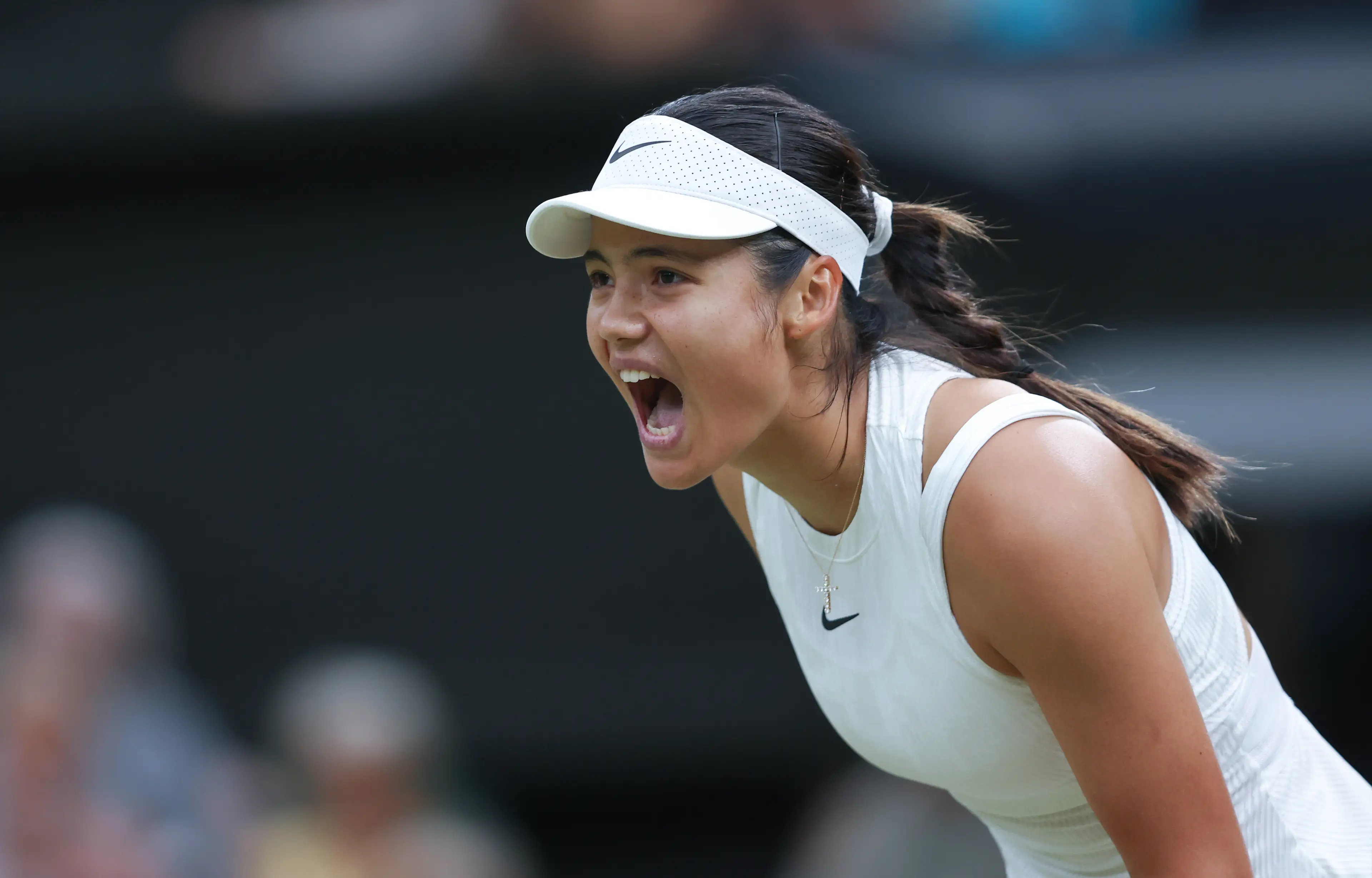 Raducanu has said she's not able to play in the mixed doubles, meaning that Andy Murray won't be playing again at Wimbledon. (Rob Newell - CameraSport/CameraSport via Getty Images)