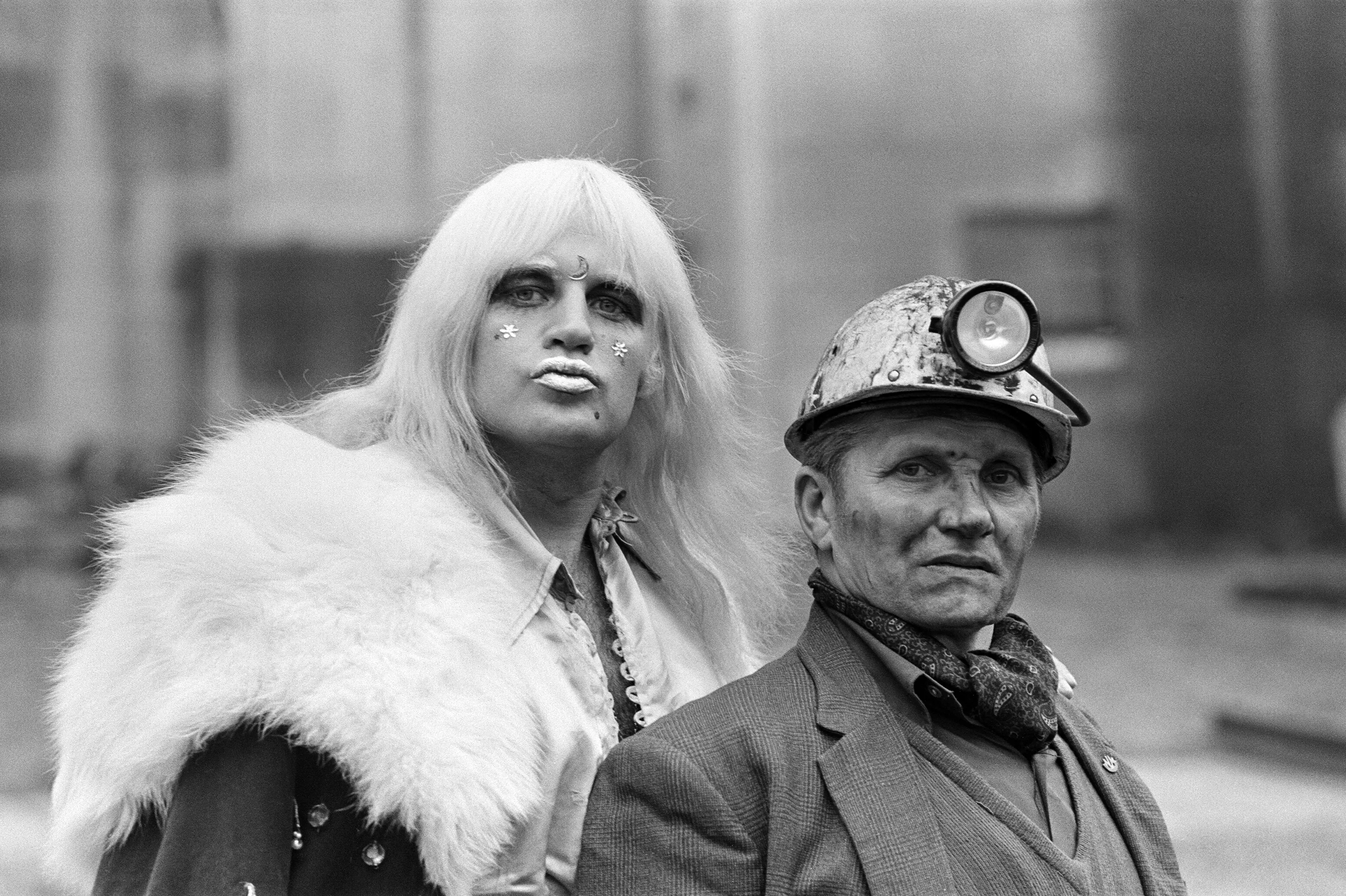 Adrian Street and his coal miner father in 1974.
