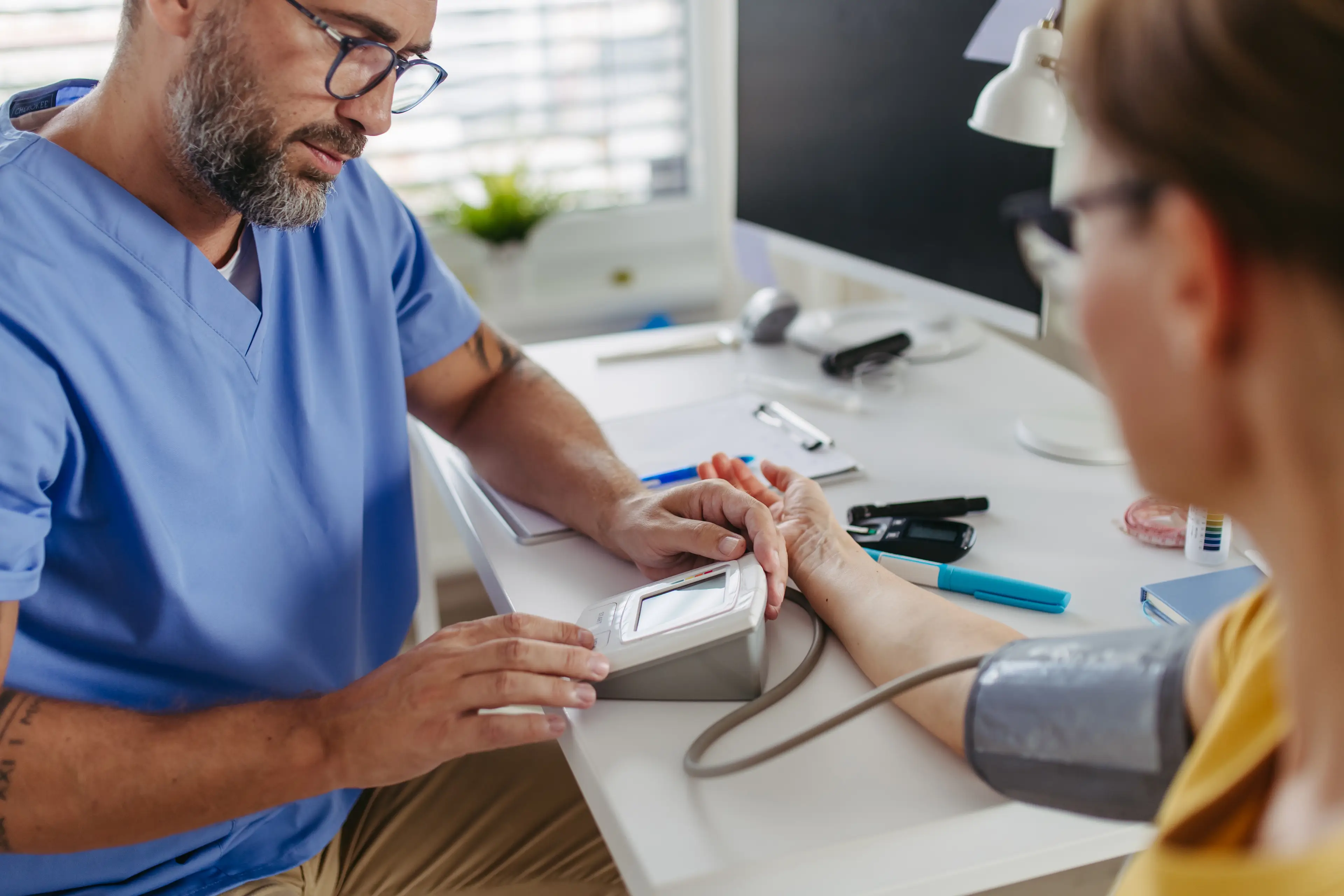Blood pressure is one key factor to monitor if you are physically unhealthy (Getty Stock Images)