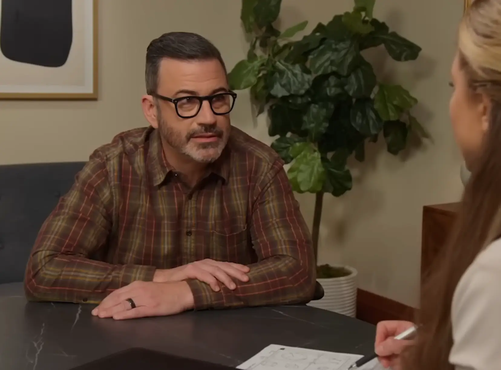 Jimmy Kimmel took a cognitive test similar to one Donald Trump will have taken (YouTube/Jimmy Kimmel Live)