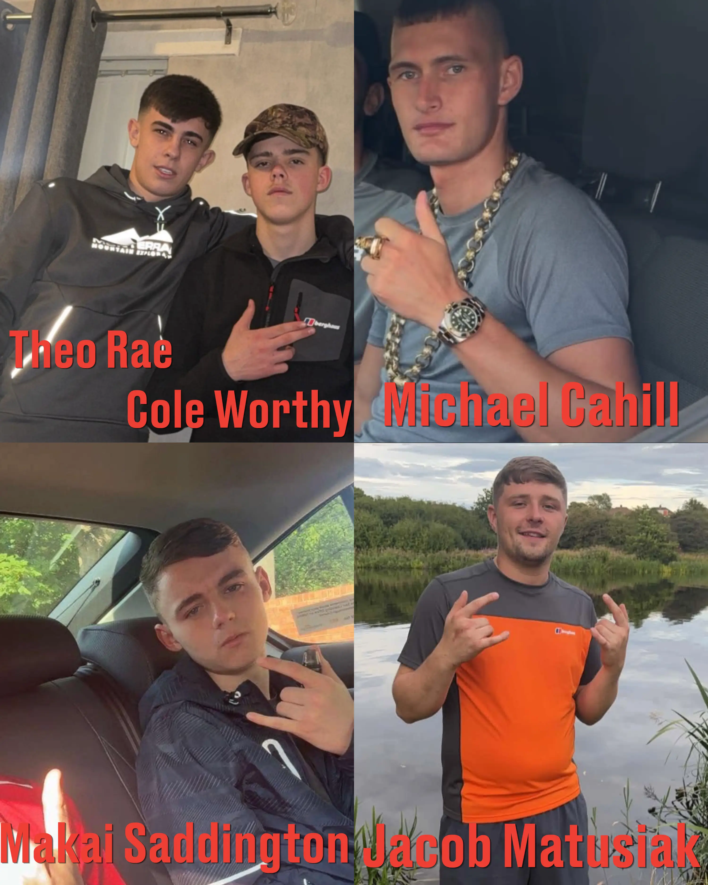 The men killed in the A66 crash (social media)