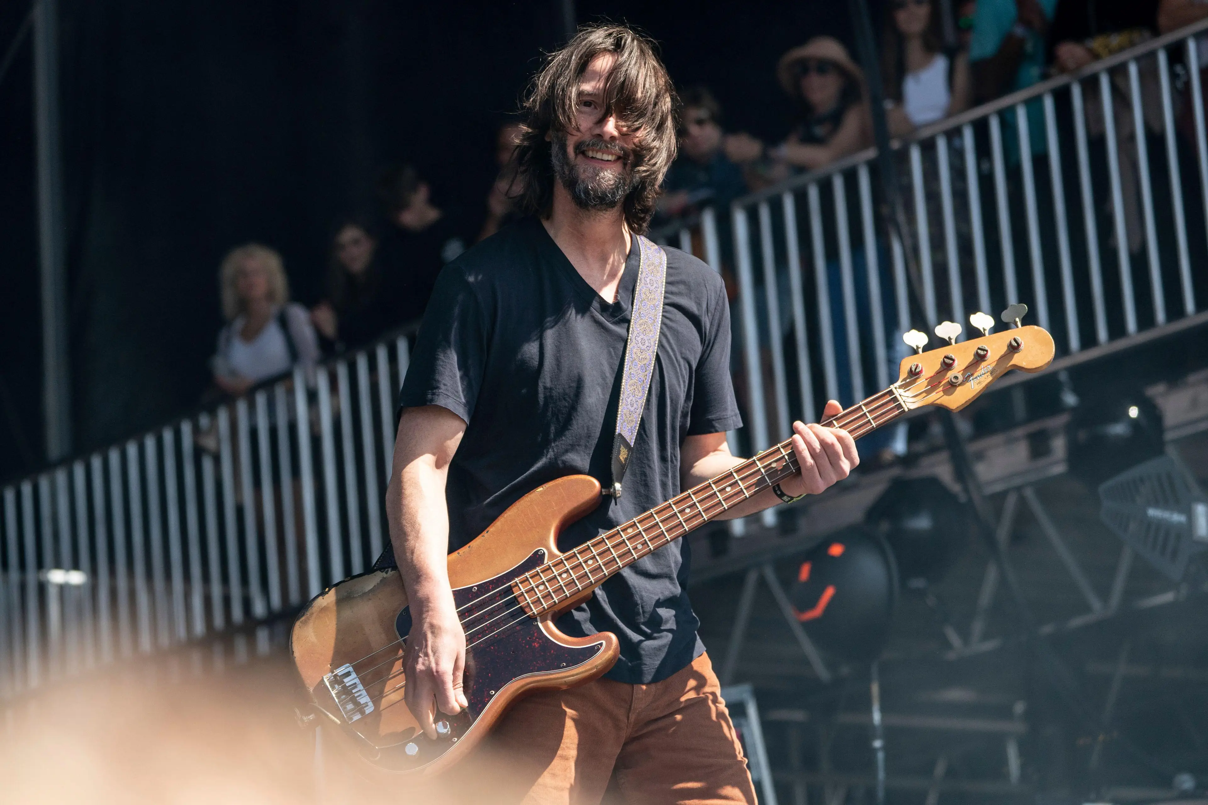 The actor has been in the band since the 90s.