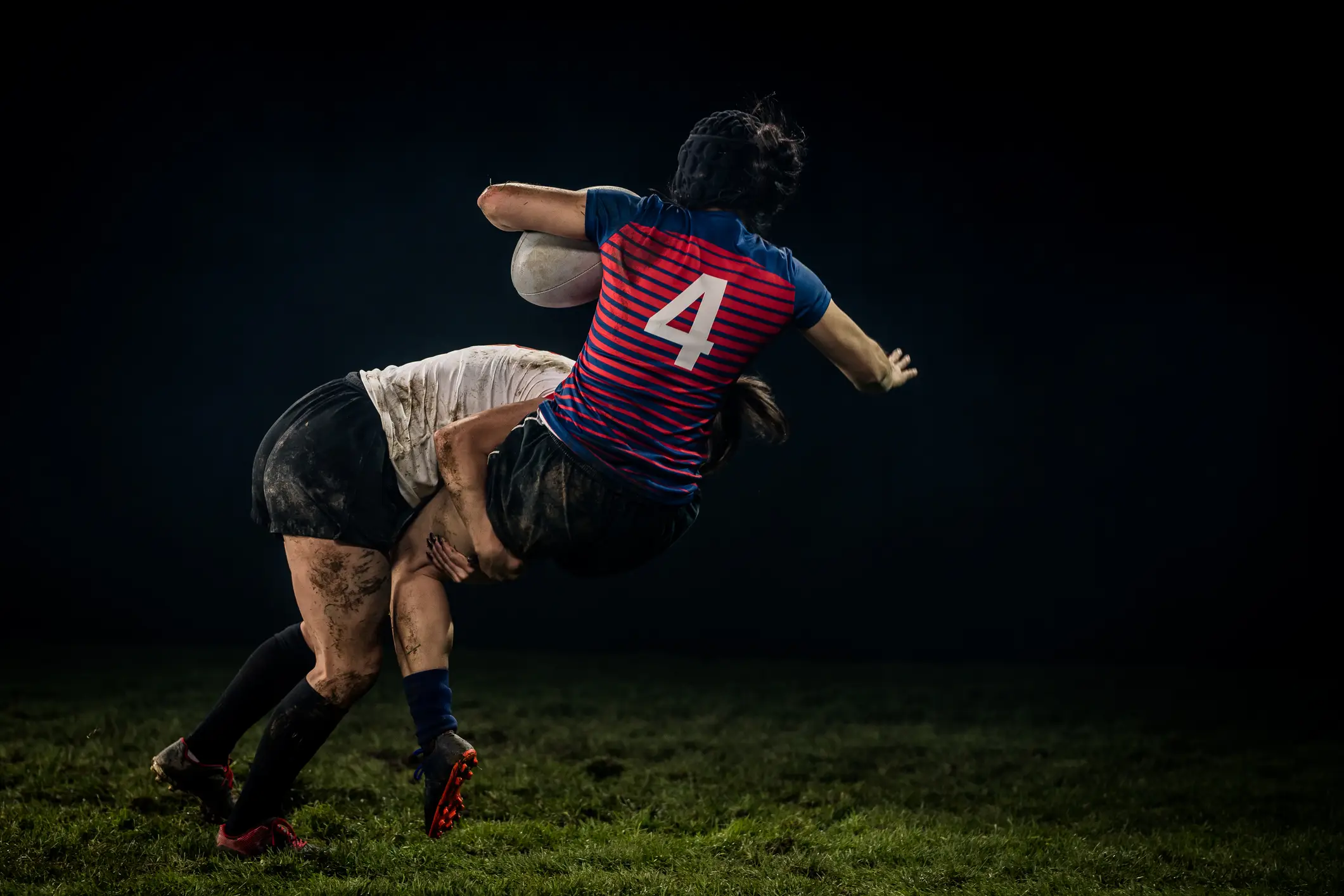 It's a rugby-tackle based game but just without the rugby part. (Getty Stock)