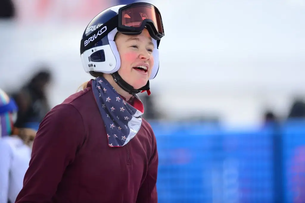 Alpine skier Laurenne Ross was one of many athletes sharing spilling tea on what happens in the Olympic village. (Thomas Reiner/SEPA.Media /Getty Images)