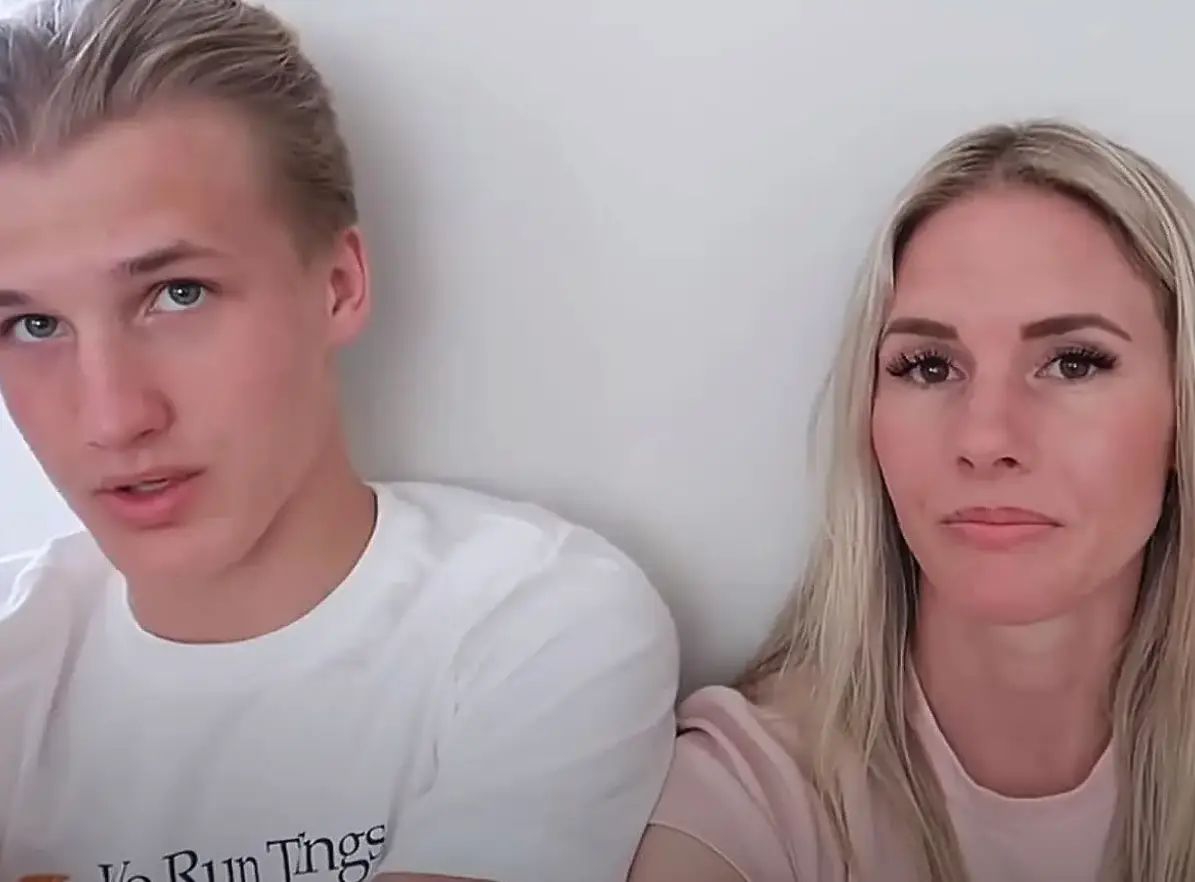 Chad seen in a YouTube video with his jailed mother Ruby Franke (YouTube/8 Passengers)