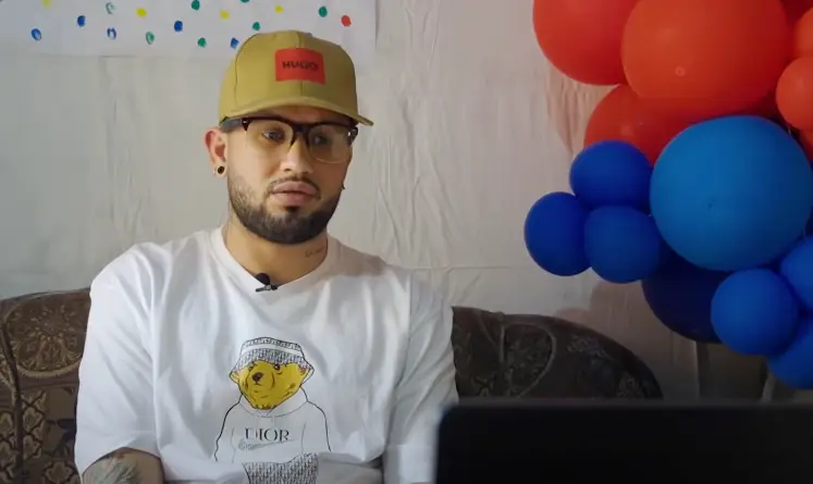 Venezuelan Arturo Suarez had no criminal record when he was sent to a maximum security prison in El Salvador (YouTube/Sky News)