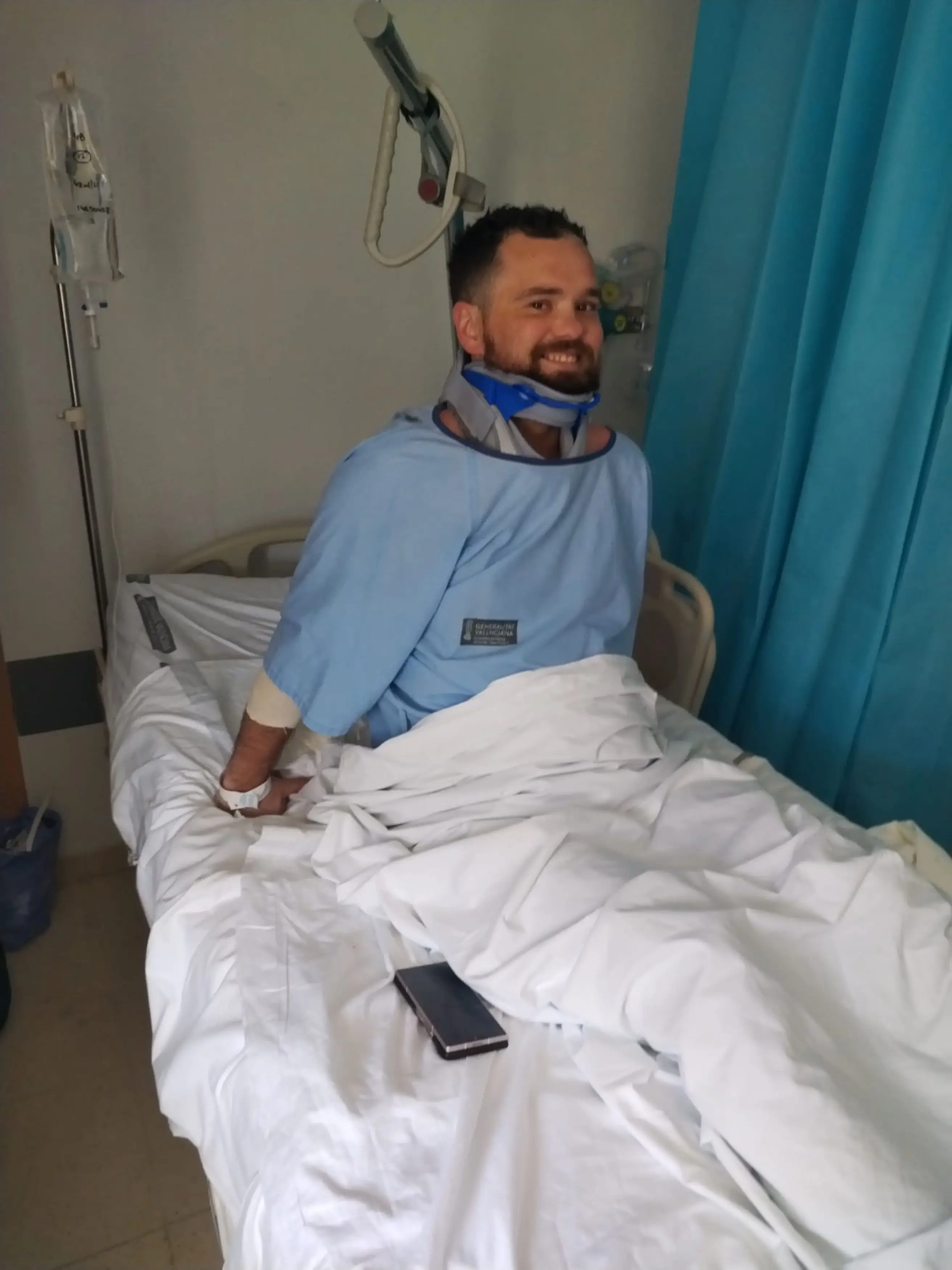 Martin Bullen says he was shoved into a Benidorm pool by a stranger 'as a joke' (Kennedy News and Media)