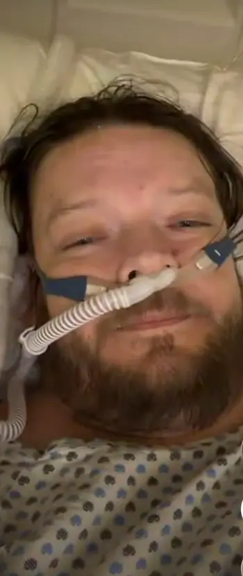 Corey had a stint in hospital in Mexico. (GoFundMe)