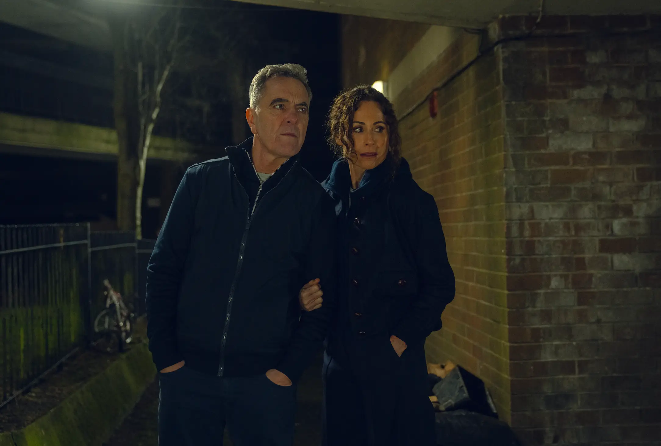 James Nesbitt and Minnie Driver star in the series. (Ben Blackall/Netflix)