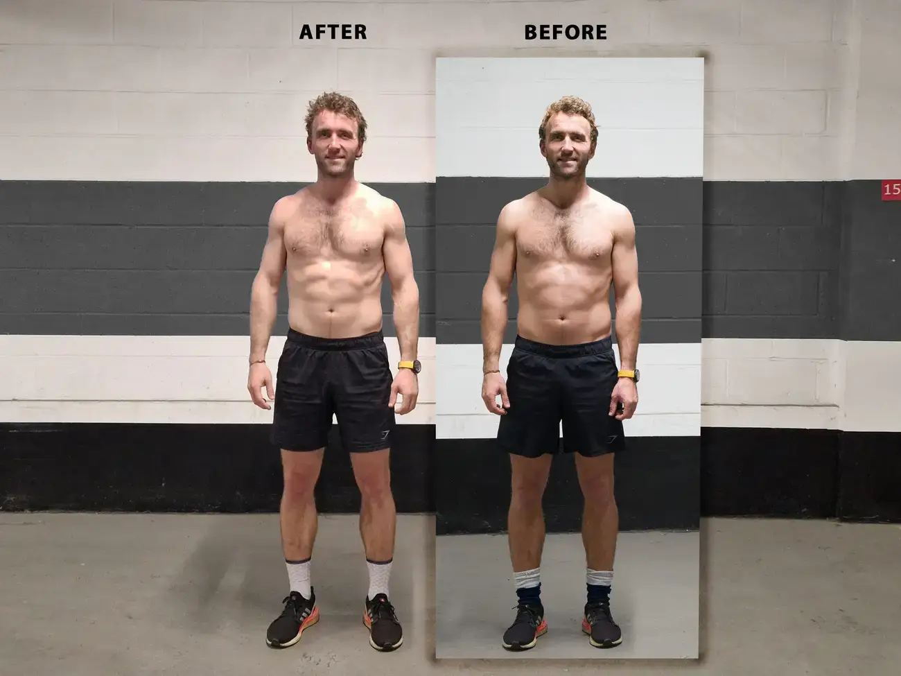 Ross only noticed a small difference in his physical fitness despite putting twice the work in (Instagram/@theturnertwiins)