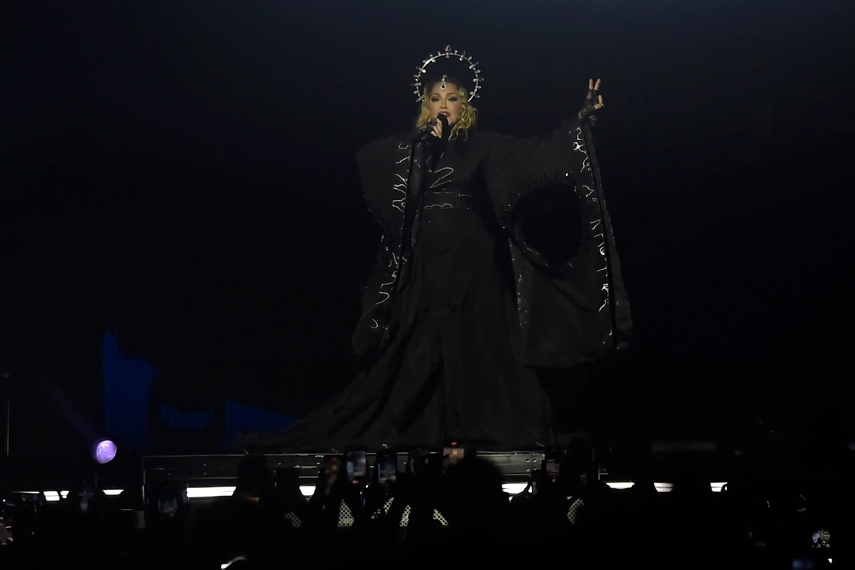 Madonna at her Rio show. (Dhavid Normando/Getty Images)