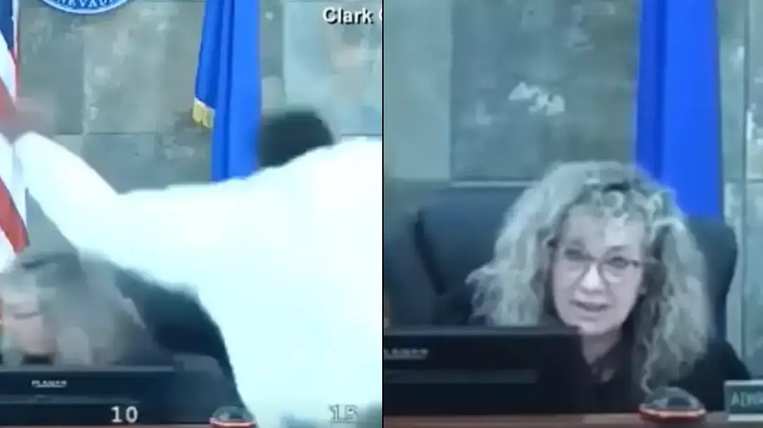 Man who leapt at judge over court bench in vicious attack is sentenced to 26 years