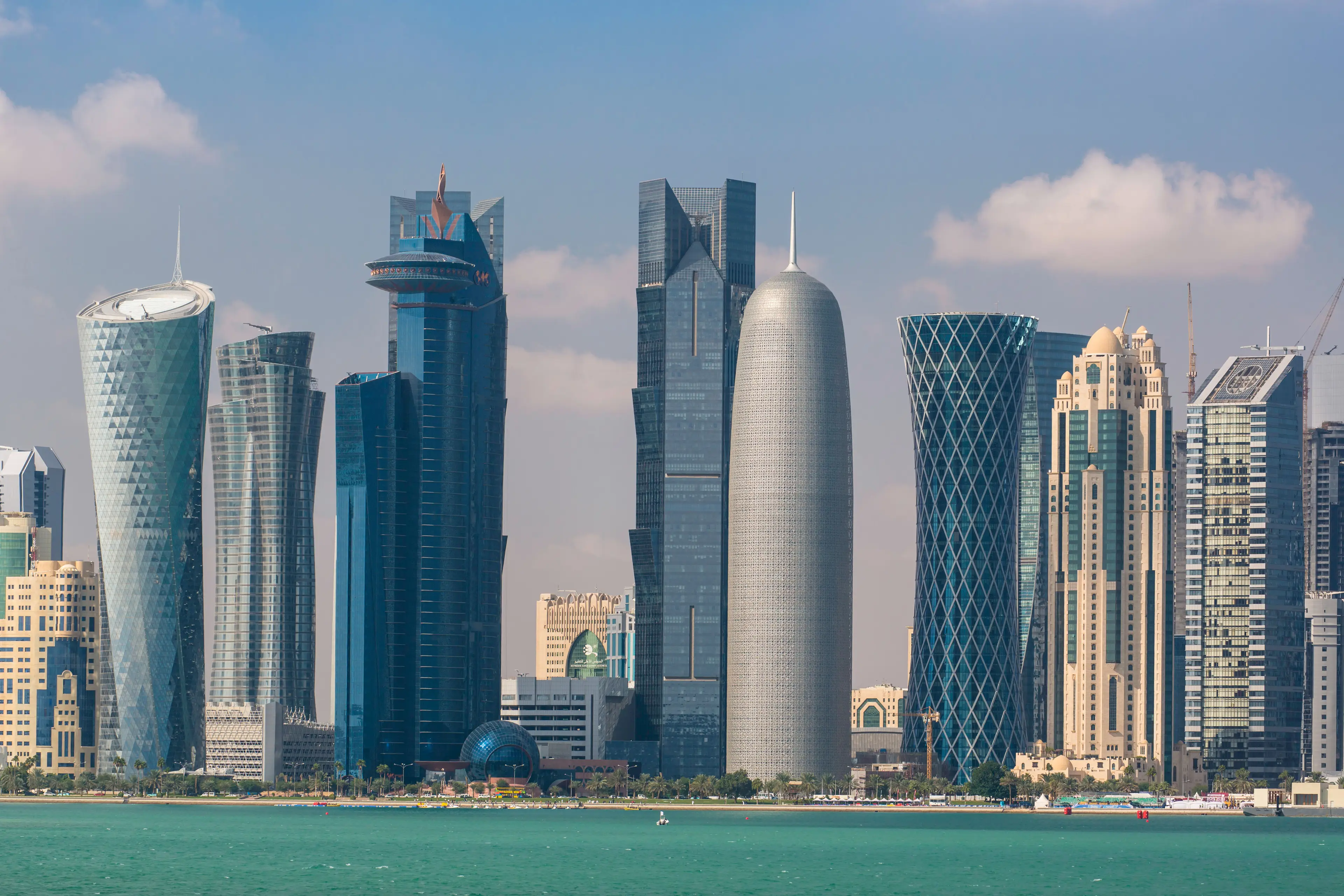 Qatar skyline.